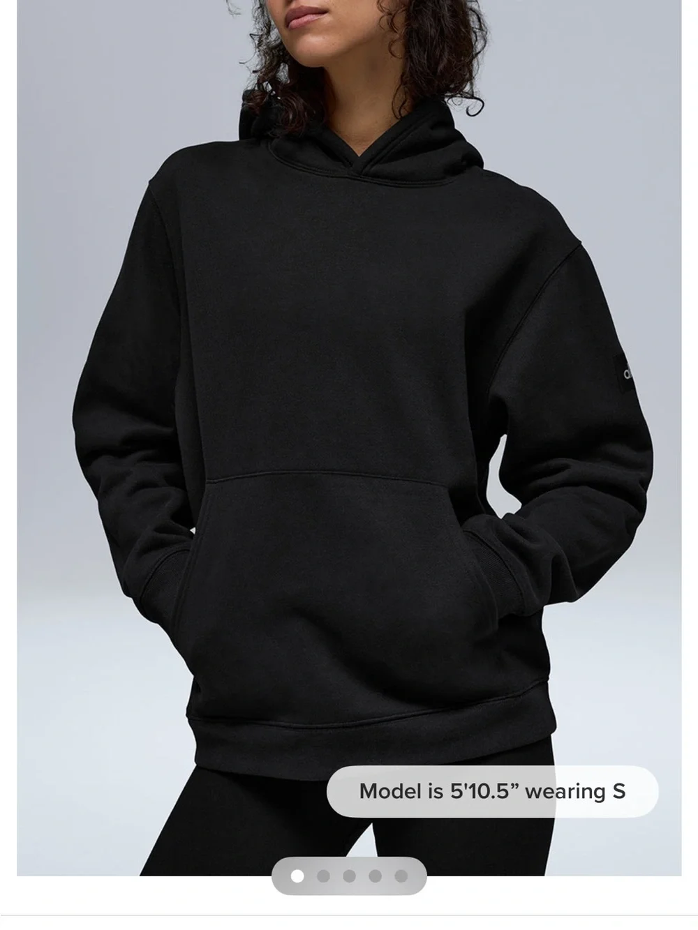 Women’s Alo Renown Black Hoodie Sweatshirt - ALO Yoga